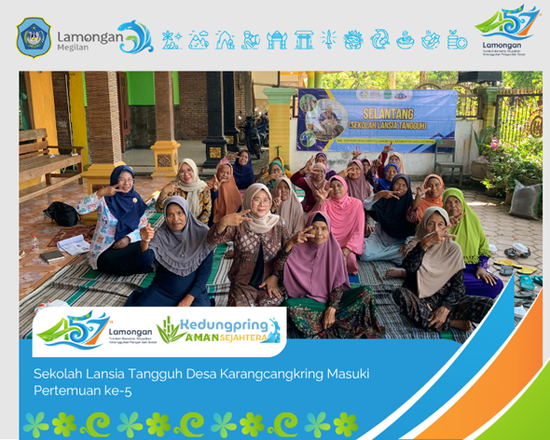 Foto: Sekolah Lansia Tangguh Desa Karangcangkring Masuki Pertemuan ke-5