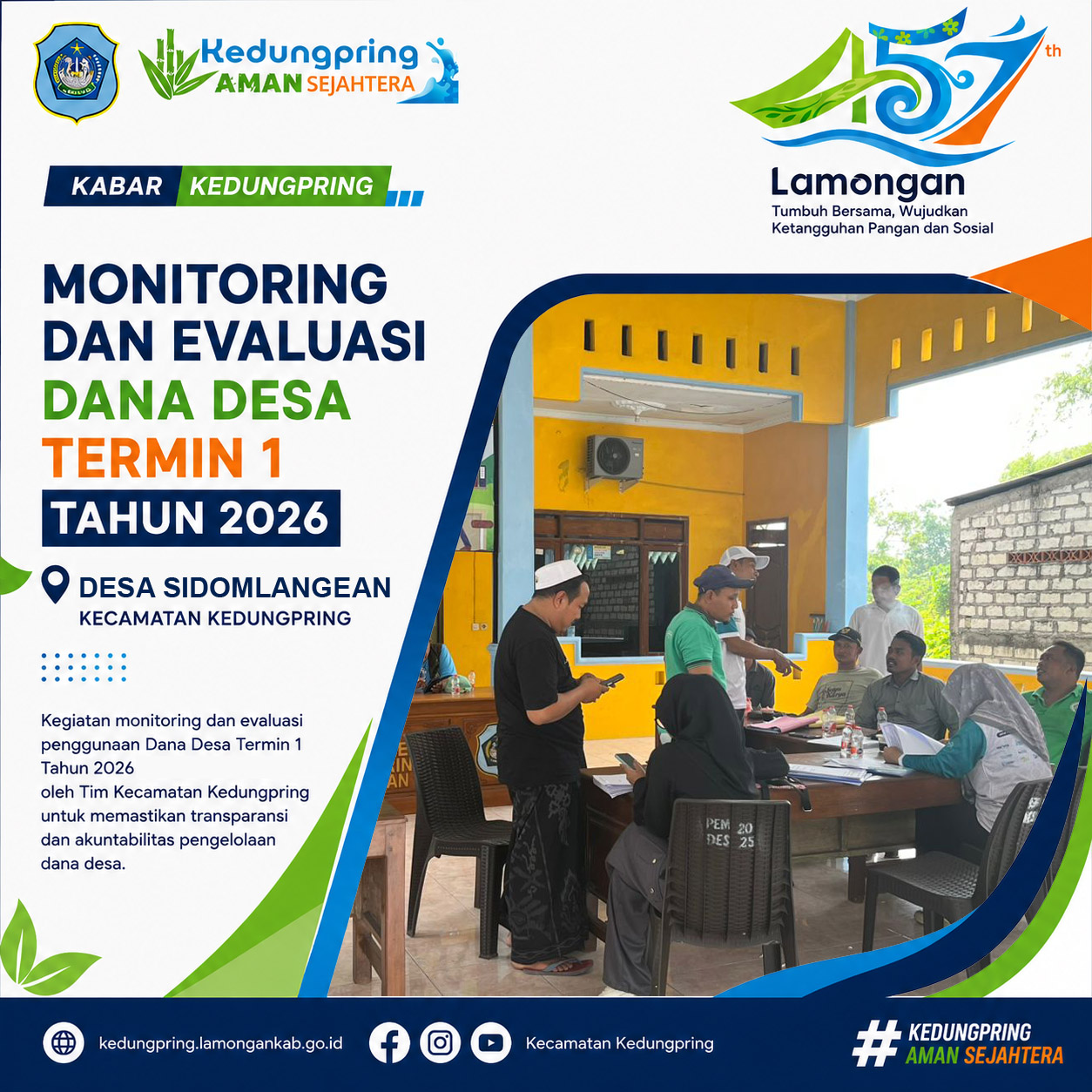 Foto: Monitoring dan Evaluasi Dana Desa Termin I Tahun 2026 di Desa Sidomlangean