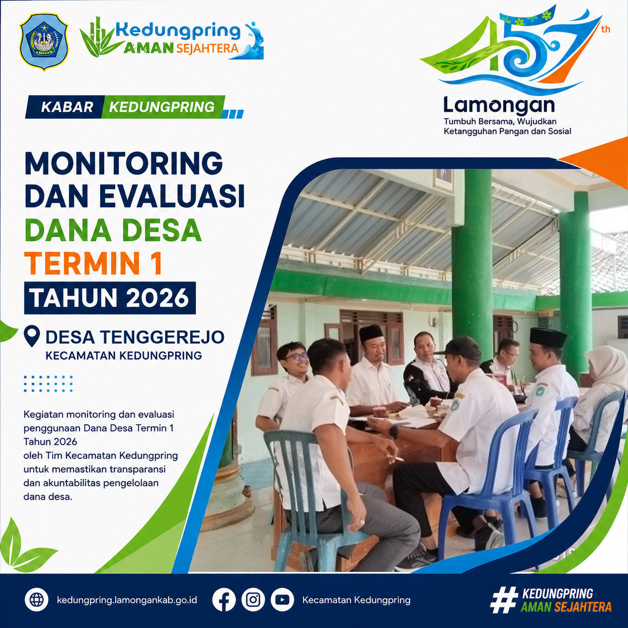 Foto: Monitoring dan Evaluasi Dana Desa Termin I Tahun 2026 di Desa Tenggerejo