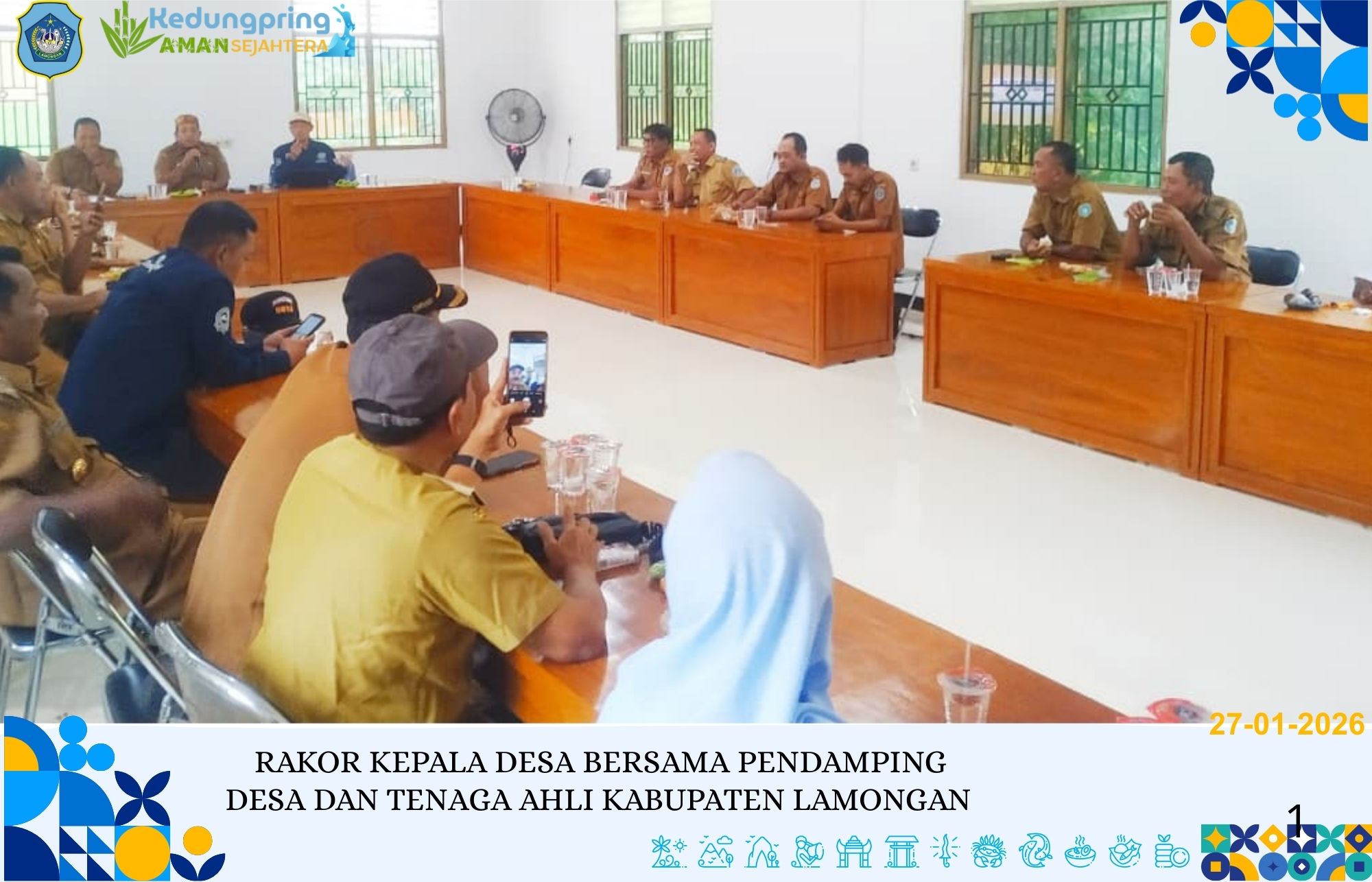 Foto: RAKOR KEPALA DESA BERSAMA PENDAMPING DESA DAN TENAGA AHLI KABUPATEN LAMONGAN
