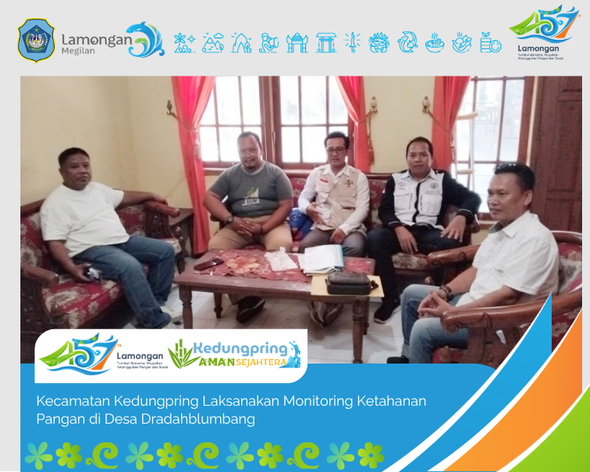 Foto: Kecamatan Kedungpring Laksanakan Monitoring Ketahanan Pangan di Desa Dradahblumbang