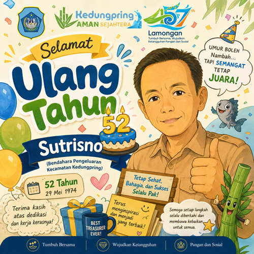 Foto: SELAMAT ULANG TAHUN KE-52 SUTRISNO
