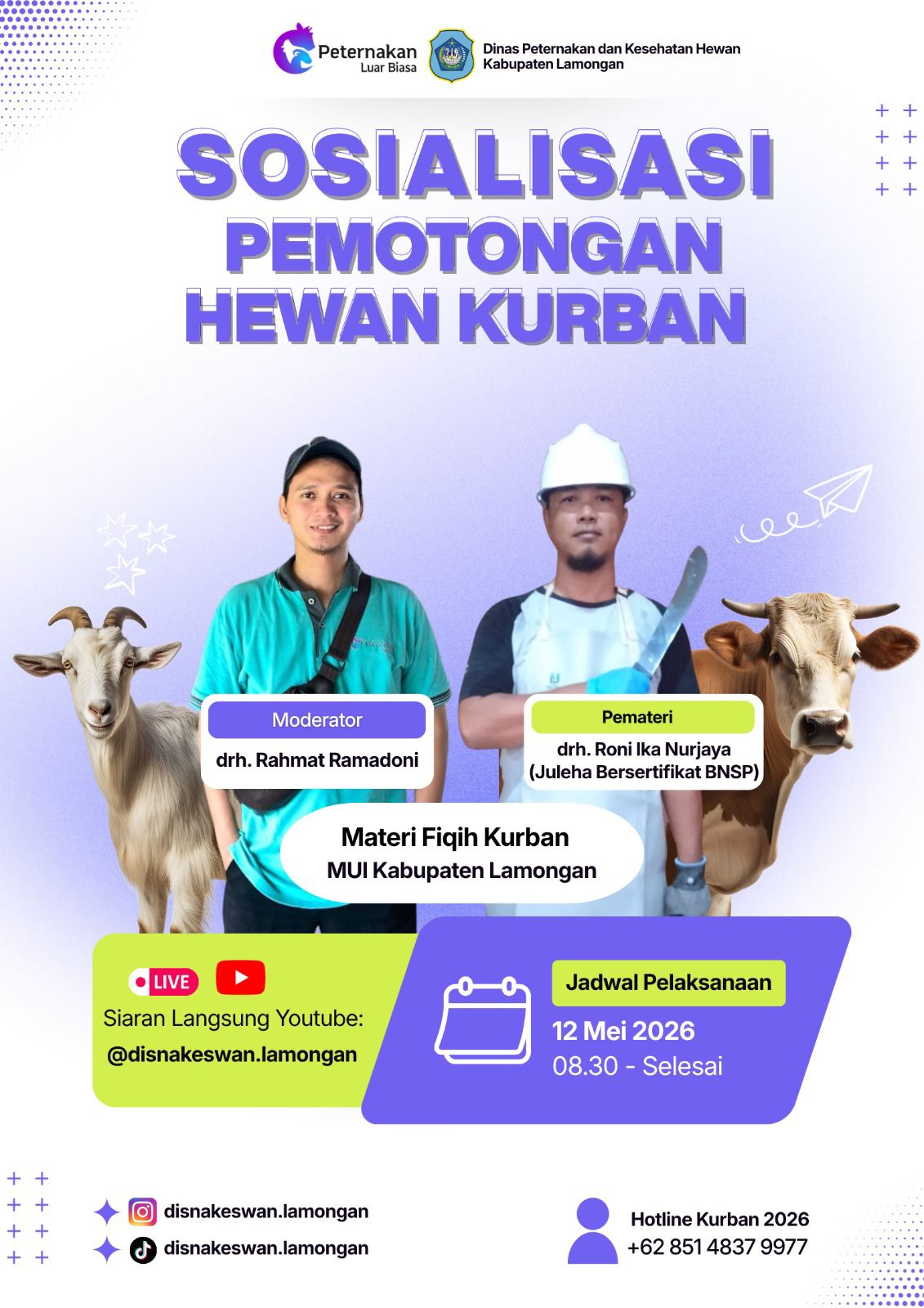 Foto: Sosialisasi Pemotongan Hewan Kurban