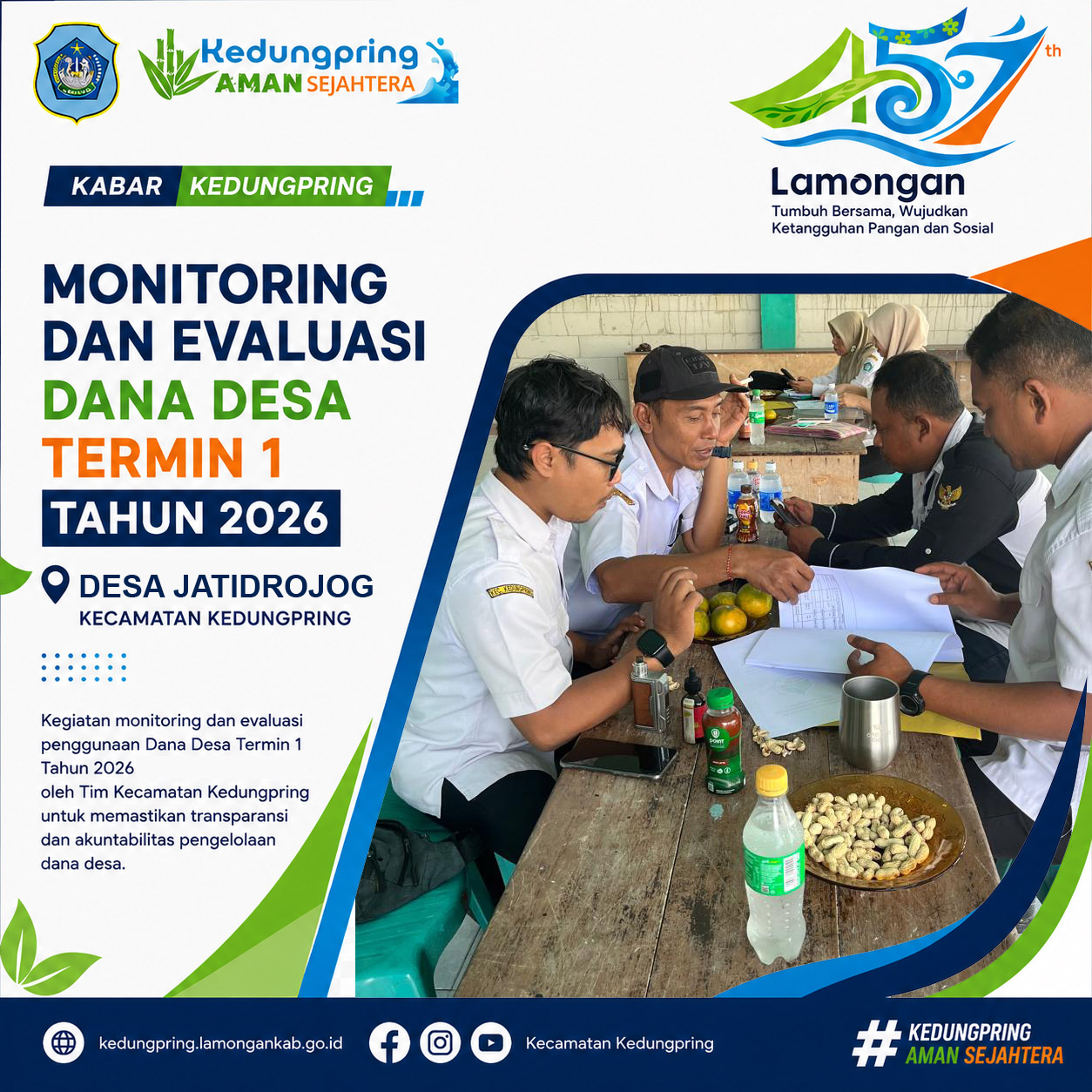 Foto: Monitoring dan Evaluasi Dana Desa Termin I Tahun 2026 di Desa Jatidrojog