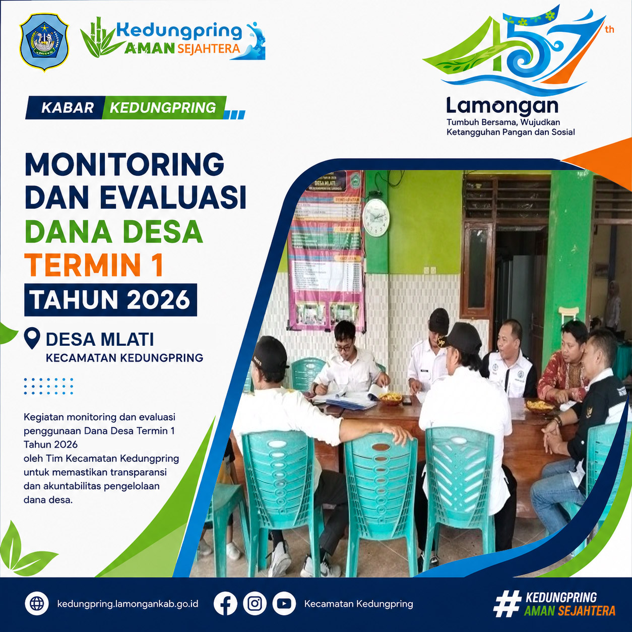 Foto: Monitoring dan Evaluasi Dana Desa Termin I Tahun 2026 di Desa Mlati