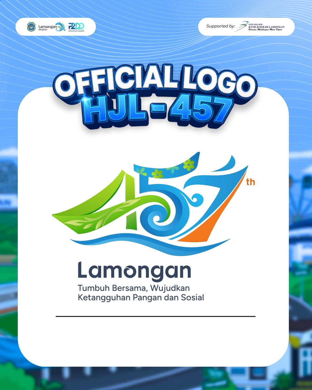 Foto: Logo Resmi Hari Jadi Lamongan ke 457