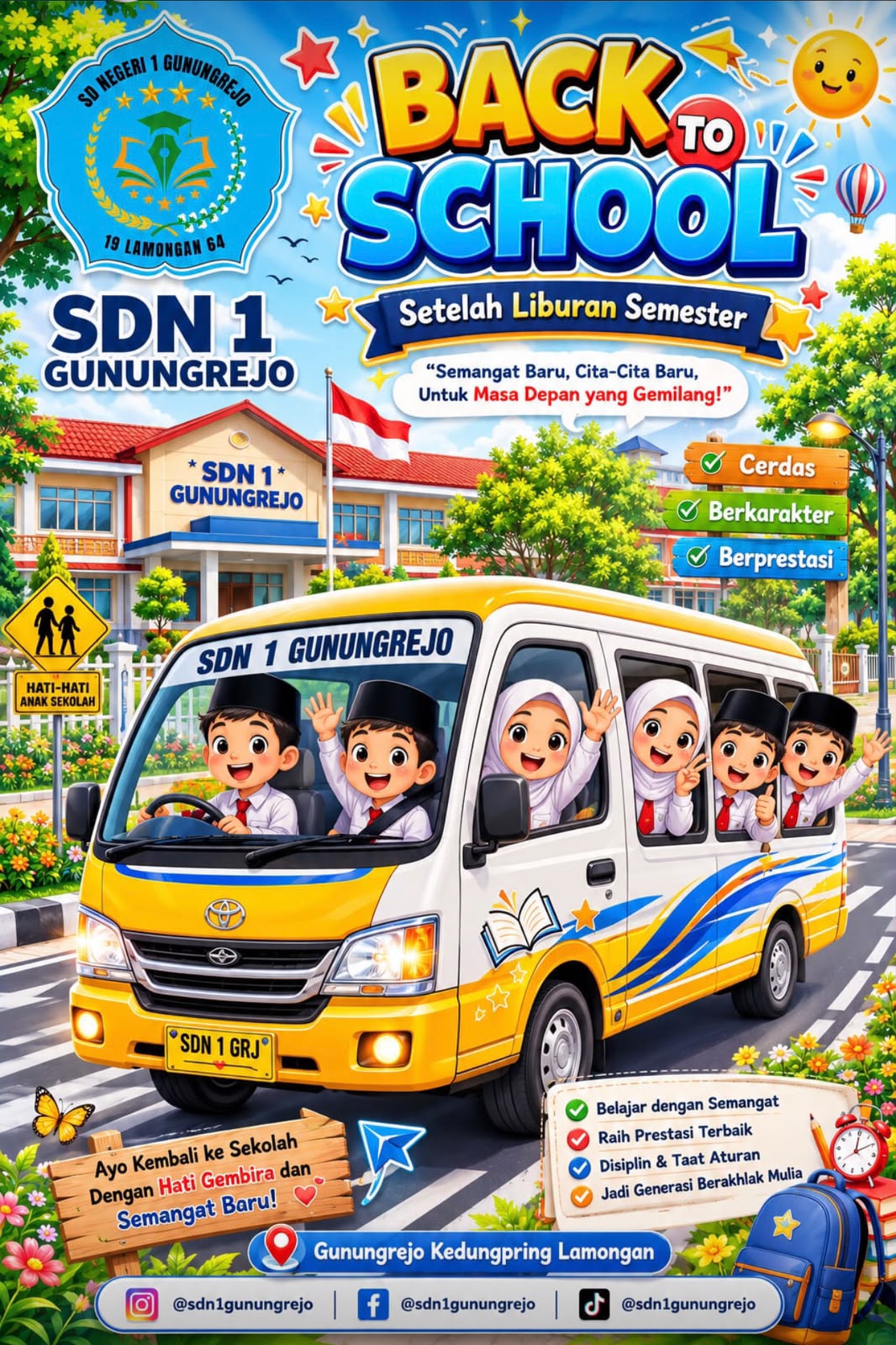 Foto: Back To School SDN 1 Gunungrejo