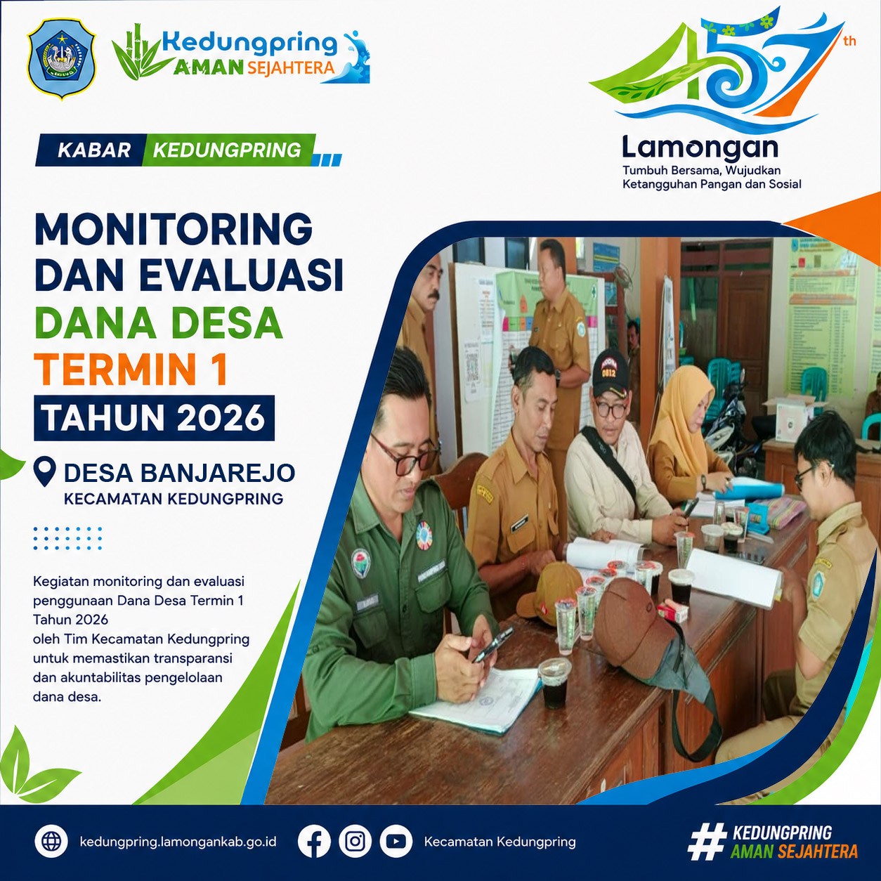 Foto: Monitoring dan Evaluasi Dana Desa Termin I Tahun 2026 di Desa Banjarejo