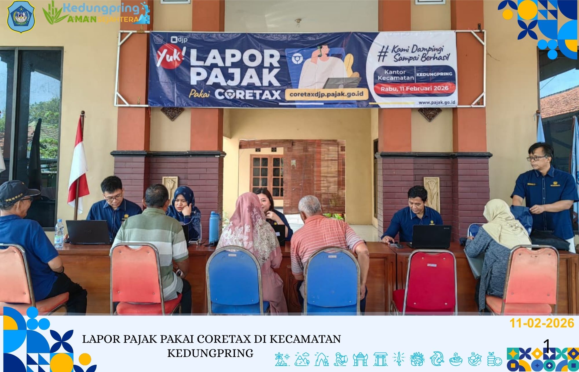 Foto: LAPOR PAJAK PAKAI CORETAX DI KECAMATAN KEDUNGPRING
