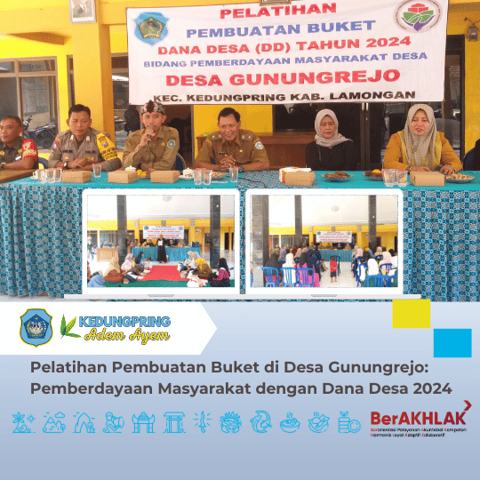 Pelatihan Pembuatan Buket Di Desa Gunungrejo Pemberdayaan Masyarakat Dengan Dana Desa