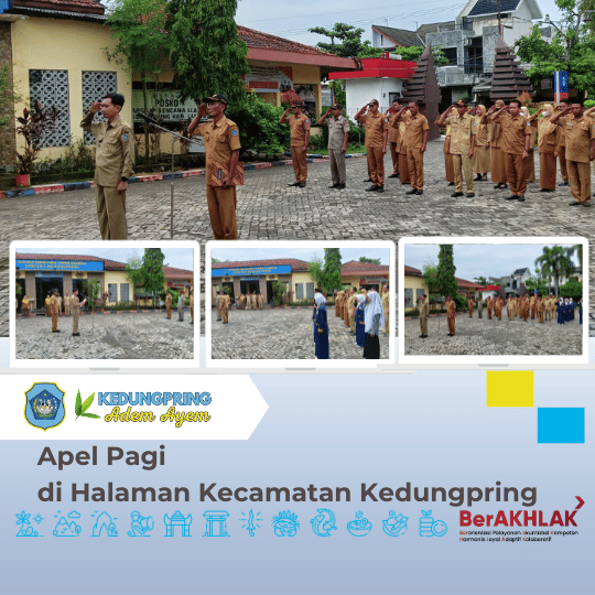 Apel Pagi di Halaman Kecamatan Kedungpring