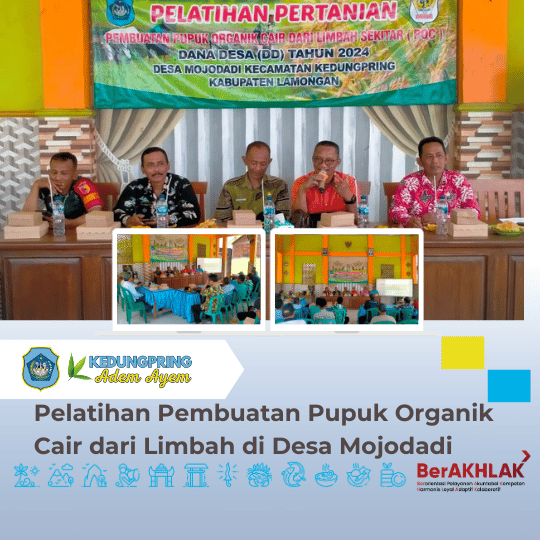 Pelatihan Pembuatan Pupuk Organik Cair dari Limbah di Desa Mojodadi