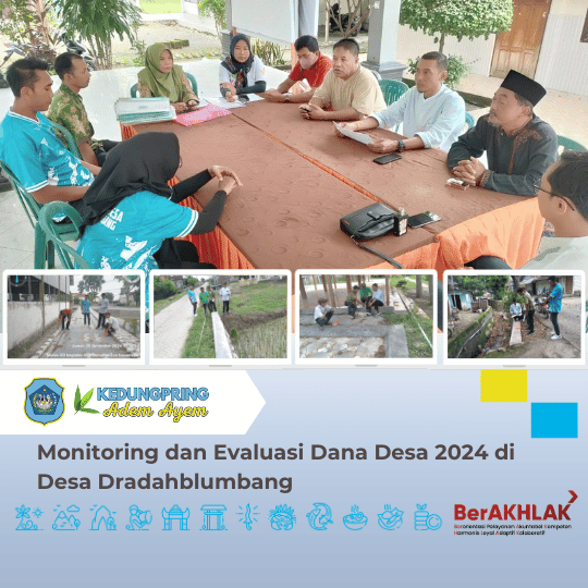 Monitoring dan Evaluasi Dana Desa 2024 di Desa Dradahblumbang