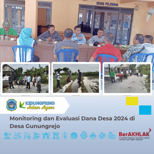 Monitoring dan Evaluasi Dana Desa 2024 di Desa Gunungrejo