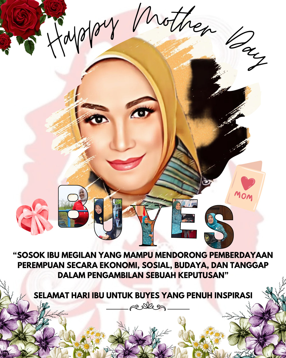 Lomba Desain Poster Ucapan Hari Ibu: Hasty Tiana Sulistiary Raih Juara 1