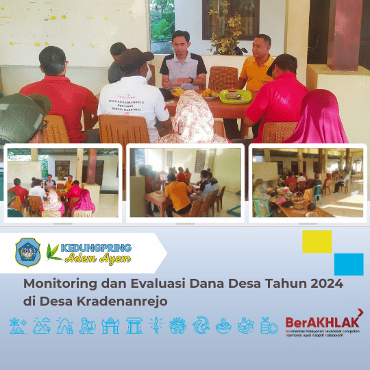 Monitoring dan Evaluasi Dana Desa Tahun 2024 di Desa Kradenanrejo