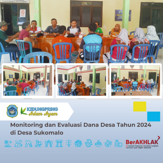 Monitoring dan Evaluasi Dana Desa Tahun 2024 di Desa Sukomalo