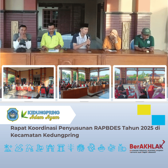 Rapat Koordinasi Penyusunan RAPBDES Tahun 2025 di Kecamatan Kedungpring