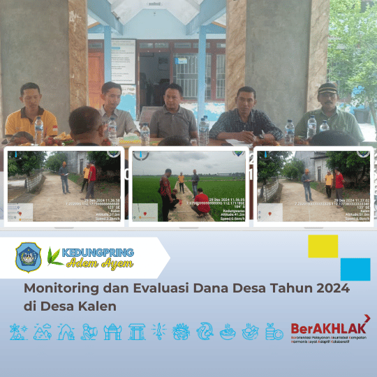 Monitoring dan Evaluasi Dana Desa Tahun 2024 di Desa Kalen