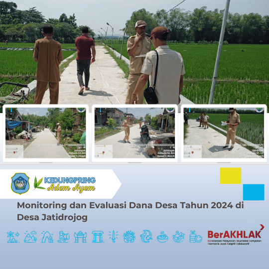 Monitoring dan Evaluasi Dana Desa Tahun 2024 di Desa Jatidrojog