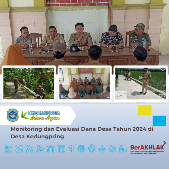 Monitoring dan Evaluasi Dana Desa Tahun 2024 di Desa Kedungpring