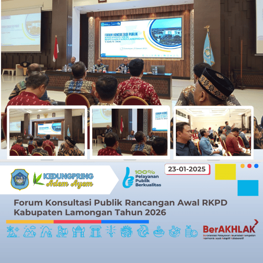 Forum Konsultasi Publik Rancangan Awal RKPD Kabupaten Lamongan Tahun 2026