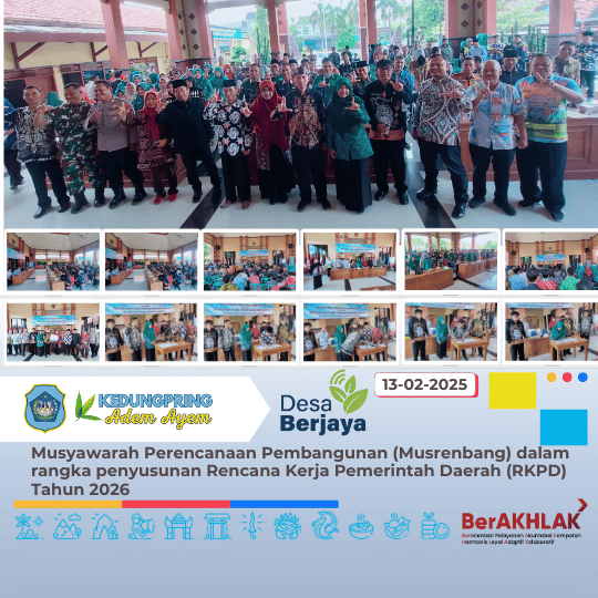 Musyawarah Perencanaan Pembangunan (Musrenbang) dalam rangka penyusunan Rencana Kerja Pemerintah Daerah (RKPD) Tahun 2026