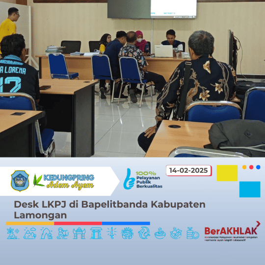 Desk LKPJ di Bapelitbanda Kabupaten Lamongan