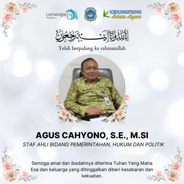 Ucapan Turut Berduka Cita dari Camat Kedungpring
