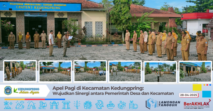 Apel Pagi di Kecamatan Kedungpring:  Wujudkan Sinergi antara Pemerintah Desa dan Kecamatan