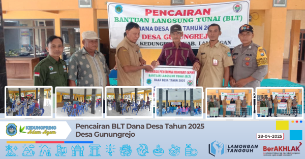 Pencairan BLT Dana Desa Tahun 2025  Desa Gunungrejo
