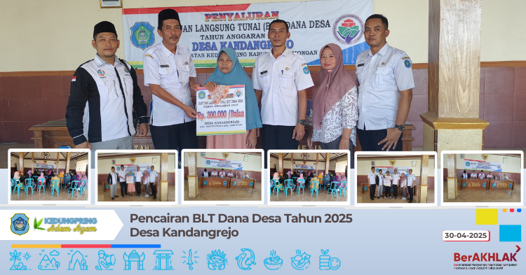 Pencairan BLT Dana Desa Tahun 2025  Desa Kandangrejo