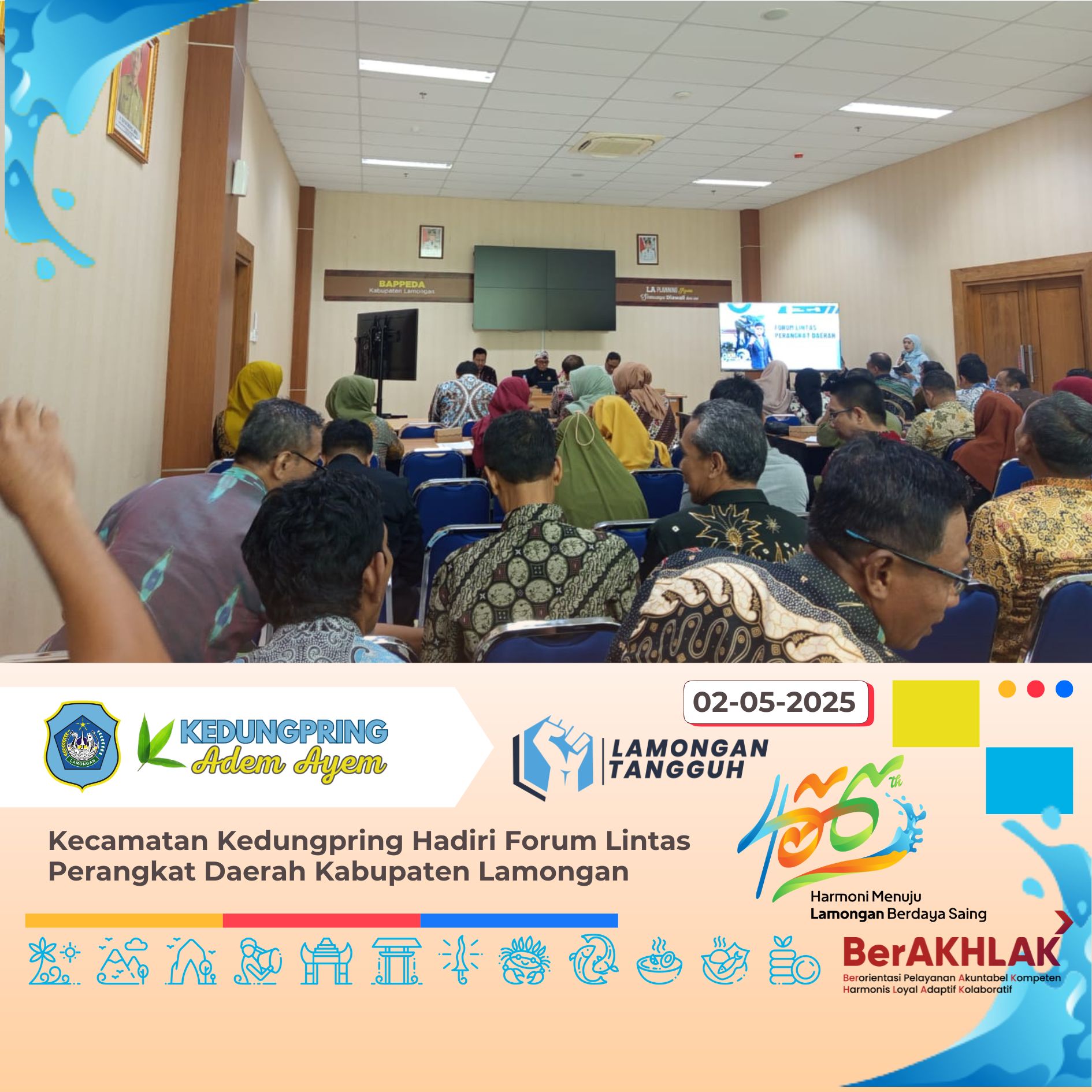 Kecamatan Kedungpring Hadiri Forum Lintas Perangkat Daerah Kabupaten Lamongan