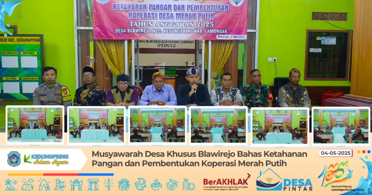 Musyawarah Desa Khusus Blawirejo Bahas Ketahanan Pangan dan Pembentukan Koperasi Merah Putih