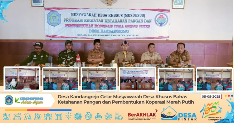 Desa Kandangrejo Gelar Musyawarah Desa Khusus Bahas Ketahanan Pangan dan Pembentukan Koperasi Merah Putih
