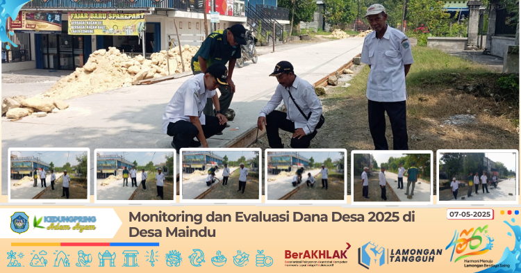 Monitoring dan Evaluasi Dana Desa 2025 di Desa Maindu