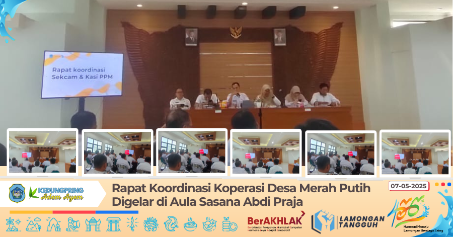 Rapat Koordinasi Koperasi Desa Merah Putih Digelar di Aula Sasana Abdi Praja