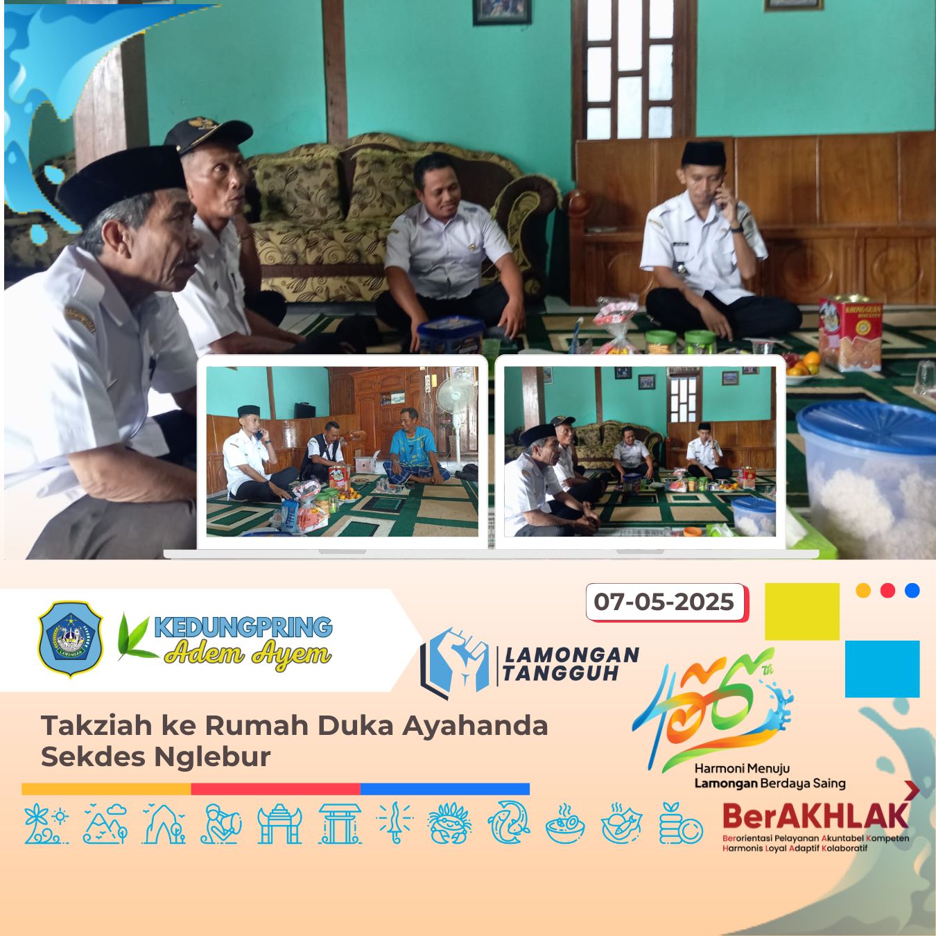 Takziah ke Rumah Duka Ayahanda Sekdes Nglebur