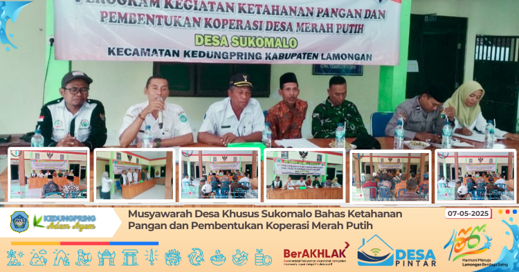 Musyawarah Desa Khusus Sukomalo Bahas Ketahanan Pangan dan Pembentukan Koperasi Merah Putih