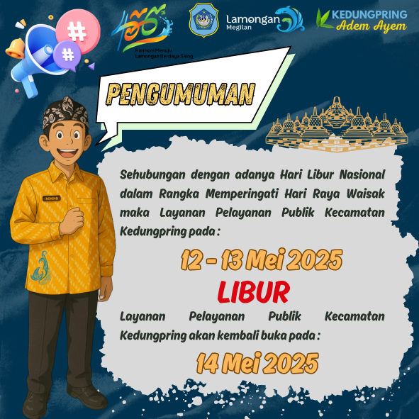 Libur Pelayanan Publik Kecamatan Kedungpring