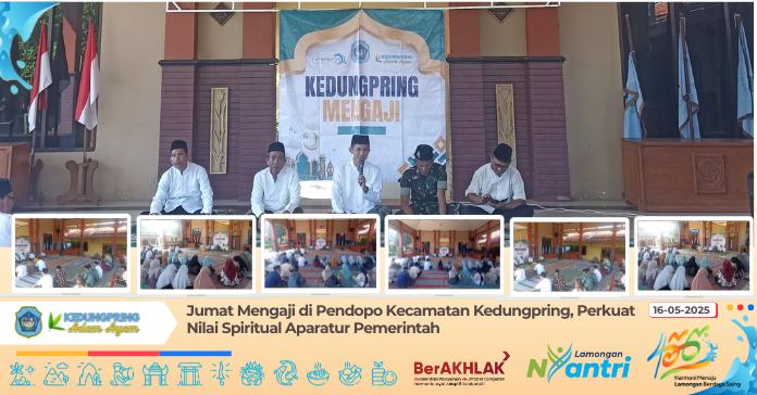 Jumat Mengaji di Pendopo Kecamatan Kedungpring, Perkuat Nilai Spiritual Aparatur Pemerintah