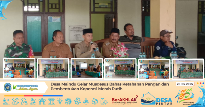 Desa Maindu Gelar Musdesus Bahas Ketahanan Pangan dan Pembentukan Koperasi Merah Putih