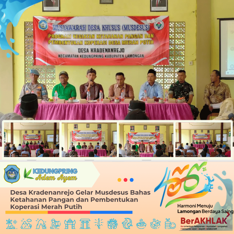 Desa Kradenanrejo Gelar Musdesus Bahas Ketahanan Pangan dan Pembentukan Koperasi Merah Putih