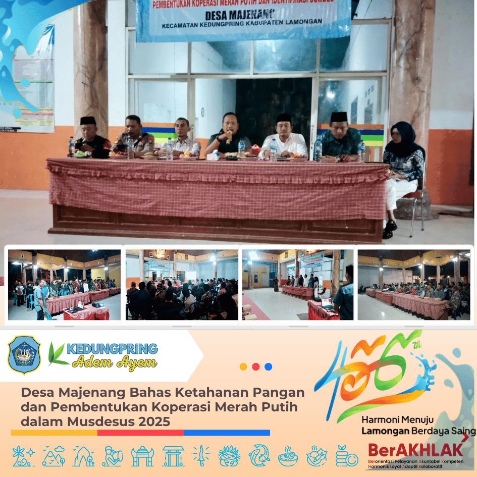 Desa Majenang Bahas Ketahanan Pangan dan Pembentukan Koperasi Merah Putih dalam Musdesus 2025