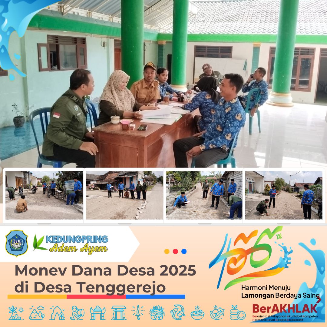 Monev Dana Desa 2025 di Desa Tenggerejo