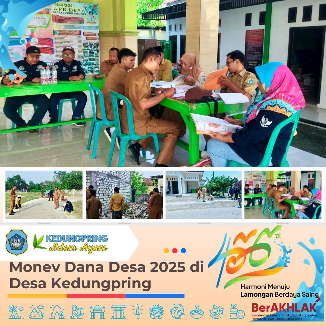 Monev Dana Desa 2025 di Desa Kedungpring