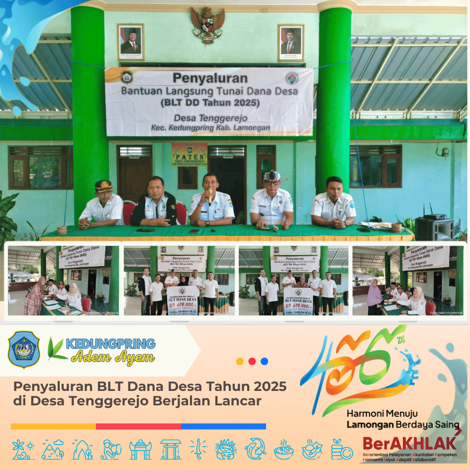 Penyaluran BLT Dana Desa Tahun 2025 di Desa Tenggerejo Berjalan Lancar
