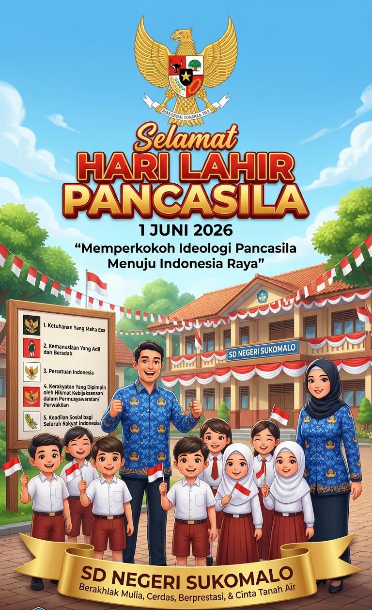 Foto: Selamat Hari Lahir Pancasila dari SDN Sukomalo