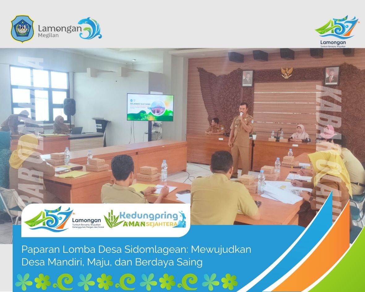Foto: Paparan Lomba Desa Sidomlagean: Mewujudkan Desa Mandiri, Maju, dan Berdaya Saing