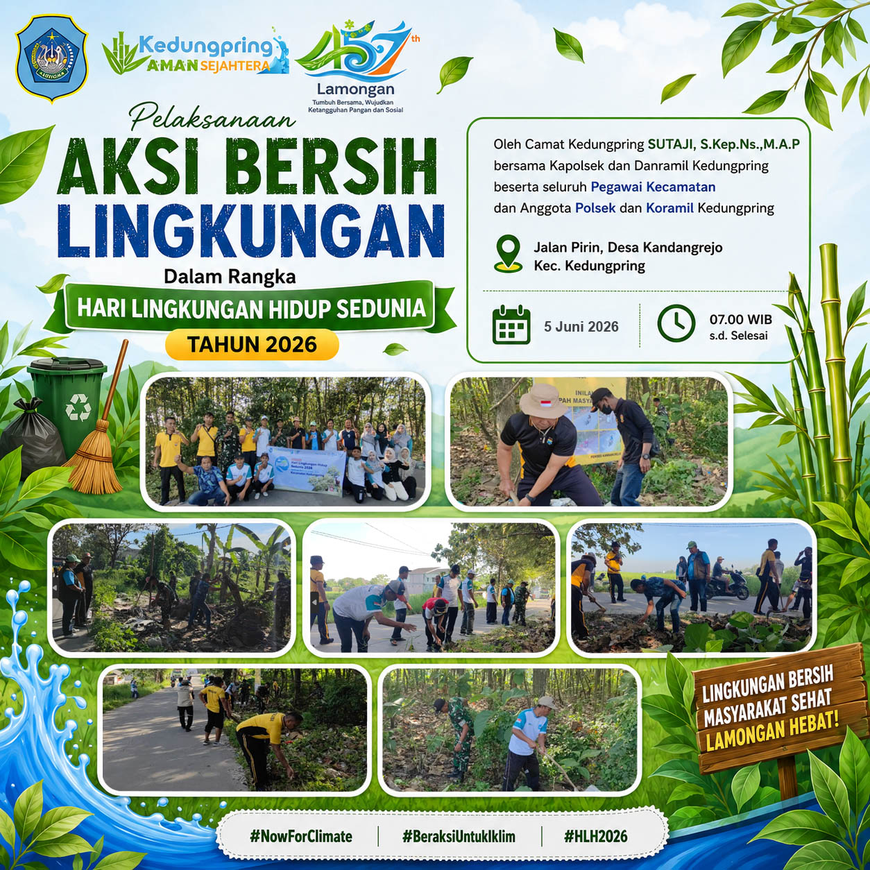 Foto: AKSI BERSIH LINGKUNGAN PERINGATI HARI LINGKUNGAN HIDUP SEDUNIA 2026